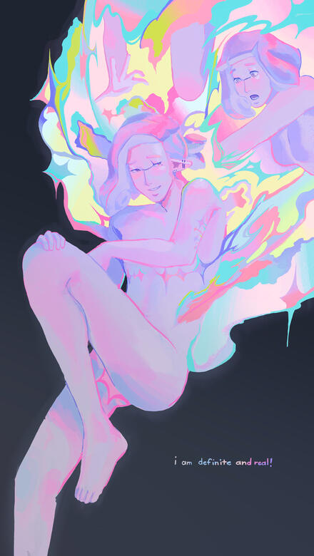 rainbow in the oil spill